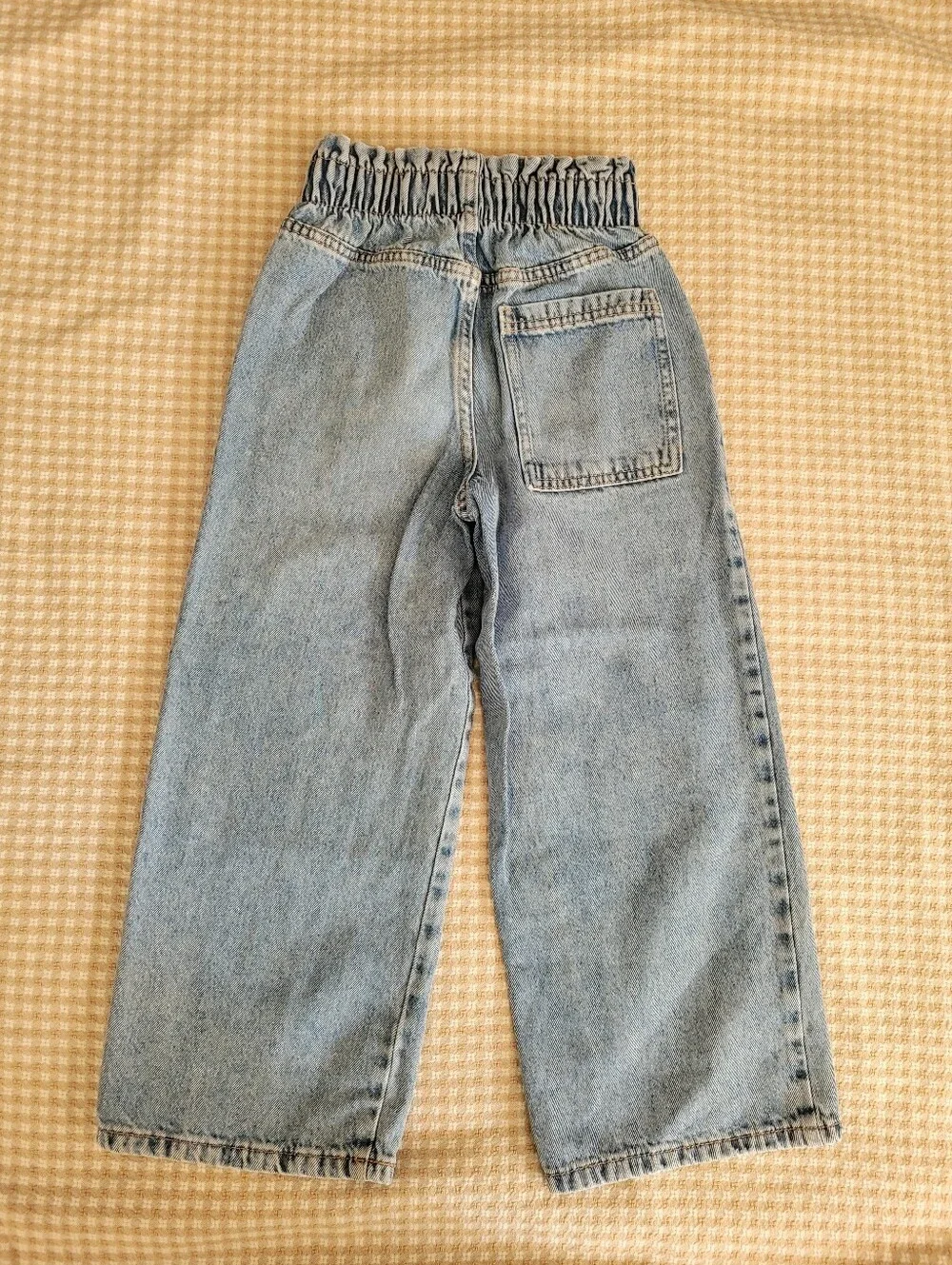 ZARA High-Waist Light Wash Wide Leg Jeans